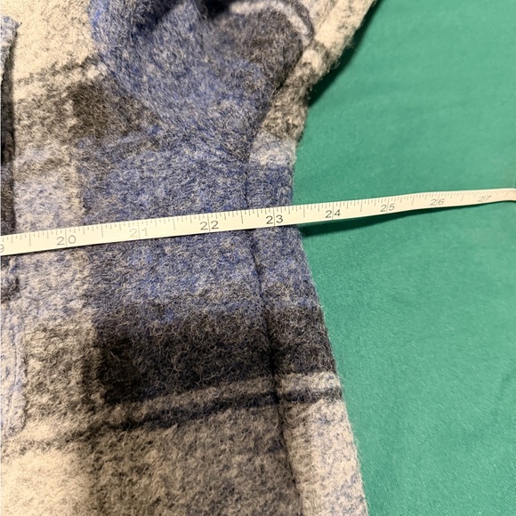 Blue Plaid Shirt Jacket - Picture 6 of 6